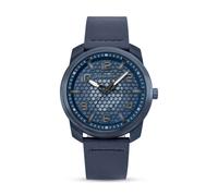 Police Herren Armbanduhr Chronograph Leder Blau 42mm - Herrenuhr Chronograph Lederarmbanduhr