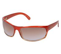 Police Herren S1863 Spectrum 1 Sport Sonnenbrille, SEMI MATT TRANSPARENT GRADIENT RED FRAME/BROWN GRADIENT LENS