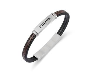 Police Herrenarmband Recall Leder Schwarz/Braun PEAGB0079202