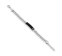 Police Herrenarmband Strip II Edelstahl/Schwarz PEAGB0010402