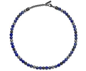 POLICE Herrenkette Spheres Gun Beads - Schwarz Blau