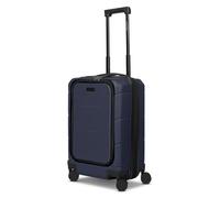 Police London 4 Rollen Kabinentrolley 55 cm Laptopfach mit Dehnfalte blau