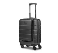 Police Dublin 4 Rollen Kabinentrolley S 54 cm Laptopfach mit Dehnfalte schwarz