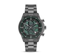 Police Multifunktionsuhr Soul Herren 44 mm, grünes Zifferblatt, 316L Edelstahlarmband, Gunmetal
