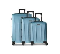 Police Koffer-Set 3-teilig für Damen und Herren | Reise-Trolleys 50,5X 30 x 75 cm aus hochwertigem, stoßfestem ABS Material | Erweiterbar & Teleskopgriff | New York Serie