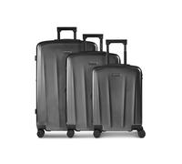 Police Koffer-Set 3-teilig für Damen und Herren | Reise-Trolleys 50,5X 30 x 75 cm aus hochwertigem, stoßfestem ABS Material | Erweiterbar & Teleskopgriff | New York Serie