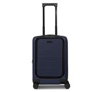 Police London 4 Rollen Kabinentrolley 55 cm Laptopfach mit Dehnfalte blau