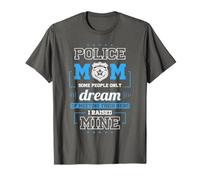 Police Mom Proud Strafverfolgung Familienunterstützung T-Shirt