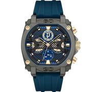Police Uhr Norwood PEWGQ0040001 mit blauem Silikonarmband, Blau