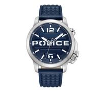 Police Herrenuhr PEWJD0021702 Automatik Blau Lederband 44 mm 5 bar