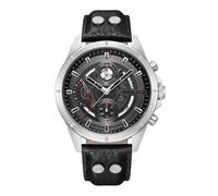Police Herrenchronograph MALAWI PEWJF0004601 – Edelstahl/Leder, Silber-Schwarz-Grau, 5 Bar, Quarz