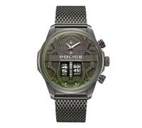 Police Herren Analog Quarz Uhr mit Edelstahl Armband PEWJG0006503