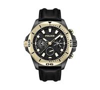 Police Watches Electrical Herren Uhr analog Quarzwerk mit Leder Armband PEWJF0022501