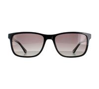 Police Rectangle Mens Shiny Black Smoke Gradient Polarised SPLB40N Arcade2 Einheitsgröße