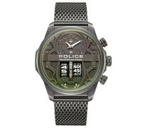 Police Herren Analog Quarz Uhr mit Edelstahl Armband PEWJG0006503