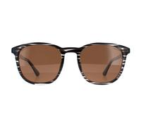 Police Runde Herren gestreift grau braun polarisiert SPLF18E Einheitsgröße