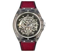 Police Herren Uhr Automatik PEWGR1592401 Kunststoff mit rote Stoffanlage