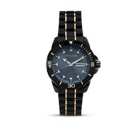Police Herren Armbanduhr Edelstahl Schwarz/Gold 42mm - Chronograph Sportuhr Herrenuhr - Handgelenk Uhr