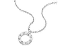 Police Unisex Kette Silber 50 cm Edelstahl Halskette Herren Damen Kette Silberkette