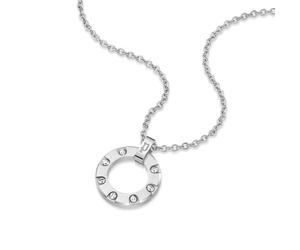 Police Unisex Kette Silber 50 cm Edelstahl Halskette Herren Damen Kette Silberkette