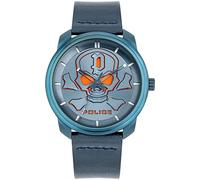 POLICE PL.15714JSBL/03 BLEDER Uhr Herrenuhr Lederarmband Blau