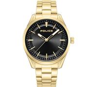 Police Watches Grille Herren Uhr analog Quarzwerk mit Edelstahl vergoldet Armband PEWJG0018202