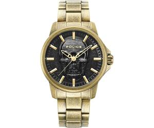 Police Watches mensor Herren Uhr analog Quarzwerk mit Edelstahl Armband PEWJG0024401