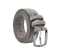 Police Wildledergürtel für Damen und Herren, echtes Leder, kürzbar, Höhe 3,5 cm, Taupe, 115 cm (tg 48-52)