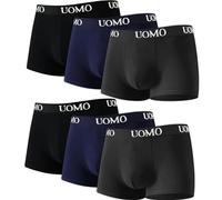 Poligono Boxershorts Herren Baumwolle 6er Pack, Unterhosen Herren Retroshorts mit Stretch Weiche Atmungsaktiv Allergiefrei (6XL, Mehrfarbig)