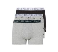 Polished Livergy Herren Boxershorts, 3er Pack, Grau/Schwarz, Größe 7 XL, Baumwolle mit Lycra