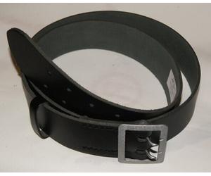 Polizei Lederkoppel Ledergürtel 2 Dorn BW Koppel Gürtel Doppeldorn 90 - 140cm