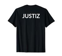 Polizei und Justiz Sicherheitsausrüstung Justiz T-Shirt Arbeitskleidung only Backside, Damen, Kurzarm, T-Shirt, Schwarz, S, Klassische Passform, Uniform, 1 Count