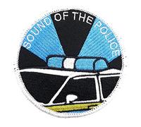 Polizeimemesshop Sound of The Police Textilpatch - Sirene - Alarm - Blaulicht - Polizeisirene - Klettpatch