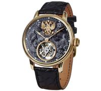 Poljot International 3400.T-DYN-2 Herren-Armbanduhr Tourbillon Dynasty Schwarz/Goldfarben