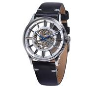 Poljot International 6114.1220101 Unisex-Uhr Handaufzug Vintage Skeleton Schwarz/Silber
