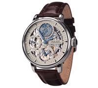 Poljot International 9730.2940552 Herrenuhr Double Timer Globetrotter Braun/Stahl