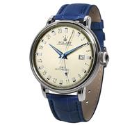 Poljot International Herrenuhr Automatik Jaros GMT Blau/Beige 34NH.4200112