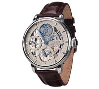 Poljot International 9730.2940552 Herrenuhr Double Timer Globetrotter Braun/Stahl