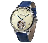 Poljot-International Herrenuhr Tourbillon XVIII Blau/Champagnerfarben 3400.T-XVIII-CS