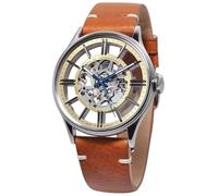 Poljot International 6114.1220102 Unisex-Armbanduhr Handaufzug Vintage Skeleton Braun