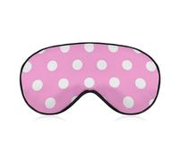 Polka Dots Augenmaske, Seitenschlafmaske, leichte Augenbinde, Schlafmaske, Nasenpolster und Gummiband für Kinder, Frauen und Männer