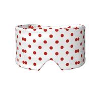 Polka Dots Polkadots Roter Punkt, Vollständige Augenabdeckungen, lichtblockierende Augenmaske, Schlafaugen- und Ohrenschützer
