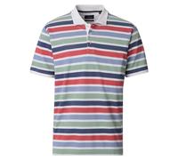 Poloshirt CASAMODA "CASAMODA Polo-Shirt gestreift", Herren, Gr. L, rot, 50% Baumwolle, 50% Polyester, Shirts (11135844-L) rot