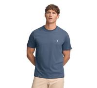 Polo Club Kurzärmliges Schlichtes Baumwoll-T-Shirt Denimblau Logo - T-Shirt Men
