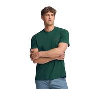 Polo Club Kurzärmliges Schlichtes Baumwoll-T-Shirt Flaschengrün Logo - T-Shirt Men