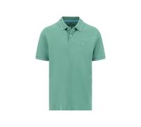 Poloshirt FYNCH-HATTON, Herren, Gr. XXL, grün (jade), Web, Obermaterial: 100% Baumwolle, unifarben, regular fit normal, ohne Ausschnitt, gerader Abschluss kontrastfarben, Shirts, Regular fit, 2-Knopf-