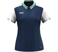 JAKO Sport-Polo Dynamic (100% rec. Polyester) marineblau/weiss/mintgrün Damen, Größe XL (46/48)