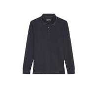 Marc O'Polo Polo-Shirt Herren Regular Fit Langarm Baumwoll-Jersey blau, L
