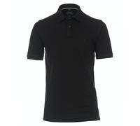 Poloshirt CASAMODA "CASAMODA Polo-Shirt uni", Herren, Gr. L, schwarz, 95% Baumwolle, 5% Elasthan, Shirts (44053449-L) schwarz
