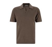 POLO OPEN COLLAR SS L BROWN XL